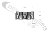 06256802 Keith Walking Floor Workhorse Ram / Cylinder Clamp Ball Split Round Grooved