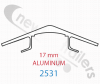 2531 Keith Walking Floor Plank or Slat V9 17mm V-Top Aluminium 10.5" Slat Centers = LG@13500mm