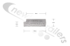 08753001 Keith Walking Floor Plank / Slat End Cap Aluminium 97mm Keith Logo (Single)