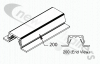 83246801 Keith Walking Floor Splash Guard Hold Down Bearing  6' = 1.8 m long