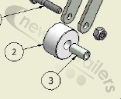 06049201 Keith Walking Floor® CleenSweep Roller Wheel Brake