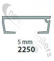 8222504404 Keith Walking Floor Plank or Slat 5mm 2250 (Smooth) Single Seal 13500mm