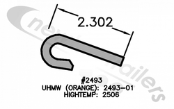 832493SPCL Keith Walking Floor J-Bearing For V9 Floor Steel Plank or Floor Alloy Plank LG:13.5