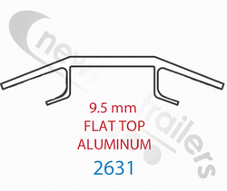06483909 Keith Walking Floor Plank or Slat V9 9.5mm Flat Top Aluminium Floor Splice Repair 18" for 2631