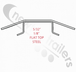 057604013006 Titan V9 Aggregate Plank - 1/8” Steel Flat Top Assembly 30’ 6” Long