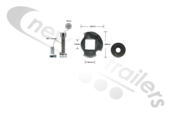 84802910 Keith Walking Floor Workhorse Ball Valve Spud Stop.