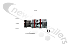 85101042 Keith Walking Floor® CleenSweep® (Clean Sweep) Flow Control Valve FREA-XAN 2.5GPM