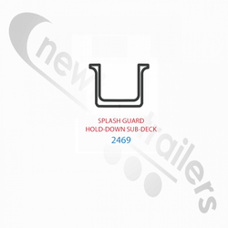2469 Keith® 2469 Aluminum Channel Sub Deck For Hold Down Splash Bearing