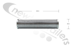 84006520 Keith Walking Floor KFD & Workhorse Fairley Arlon Oil Filter Element #MXW2-GDL20