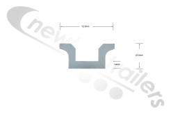 06529601 Keith Walking Floor V18 Weld on end cap - 5" & 5.25"
