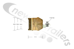 06613501 Keith Walking Floor RFII Check Valve Adapter Block R2DX01