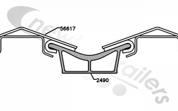 2490 Keith Walking Floor V9 Alloy Floor Weld Down Sub-deck for 10.5" centers 2490