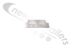 04574001 Keith Walking Floor® Plank Slat End Cap Aluminium 97mm Keith Logo Double Seal (x1)