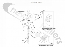 03878101 Keith Walking Floor RFII Check Valve Assembly External Seal Kit