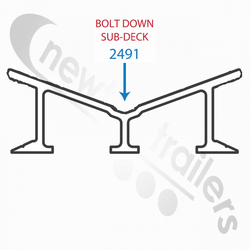 2491 Keith Walking Floor V9 Alloy Floor Bolt Down Sub-deck for 10.5" centers 2491