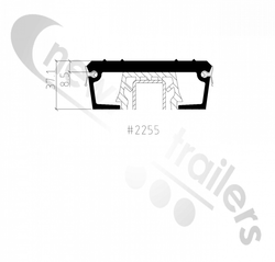 8222554404 Keith Walking Floor Plank 8.5 2255 Flat 13.500m Length Double Seal plank.