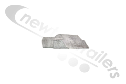 04574001 Keith Walking Floor® Plank Slat End Cap Aluminium 97mm Keith Logo Double Seal (x1)